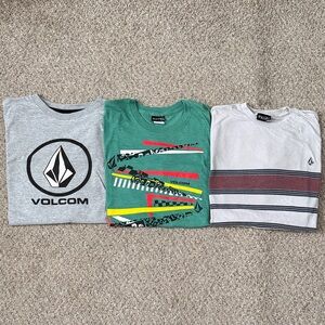 Volcom Mens Short Sleeve Tees - Gray, Green, White